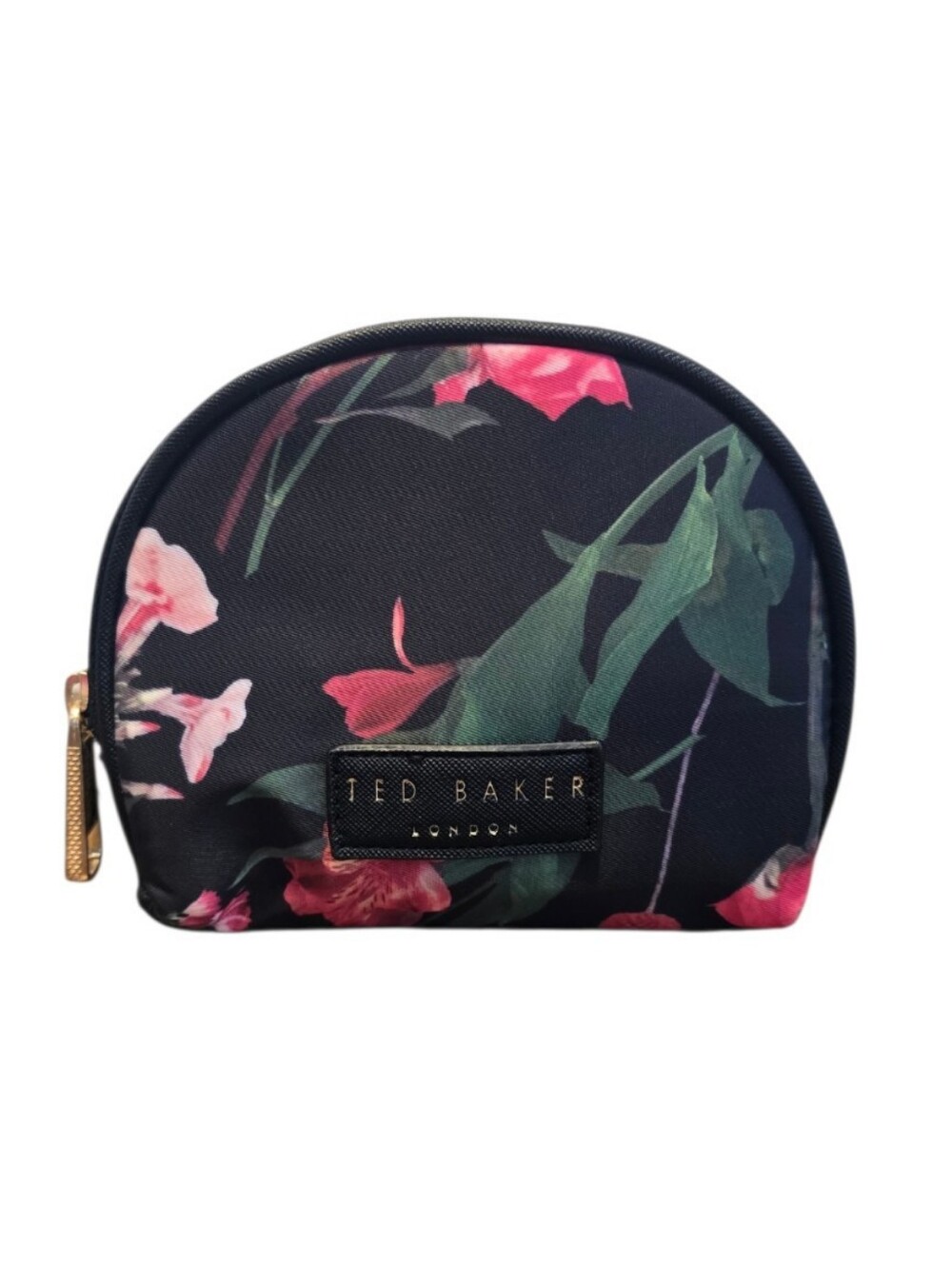 Ted Baker Scattered Bouquet Half Moon Floral Small Cosmetic Pouch